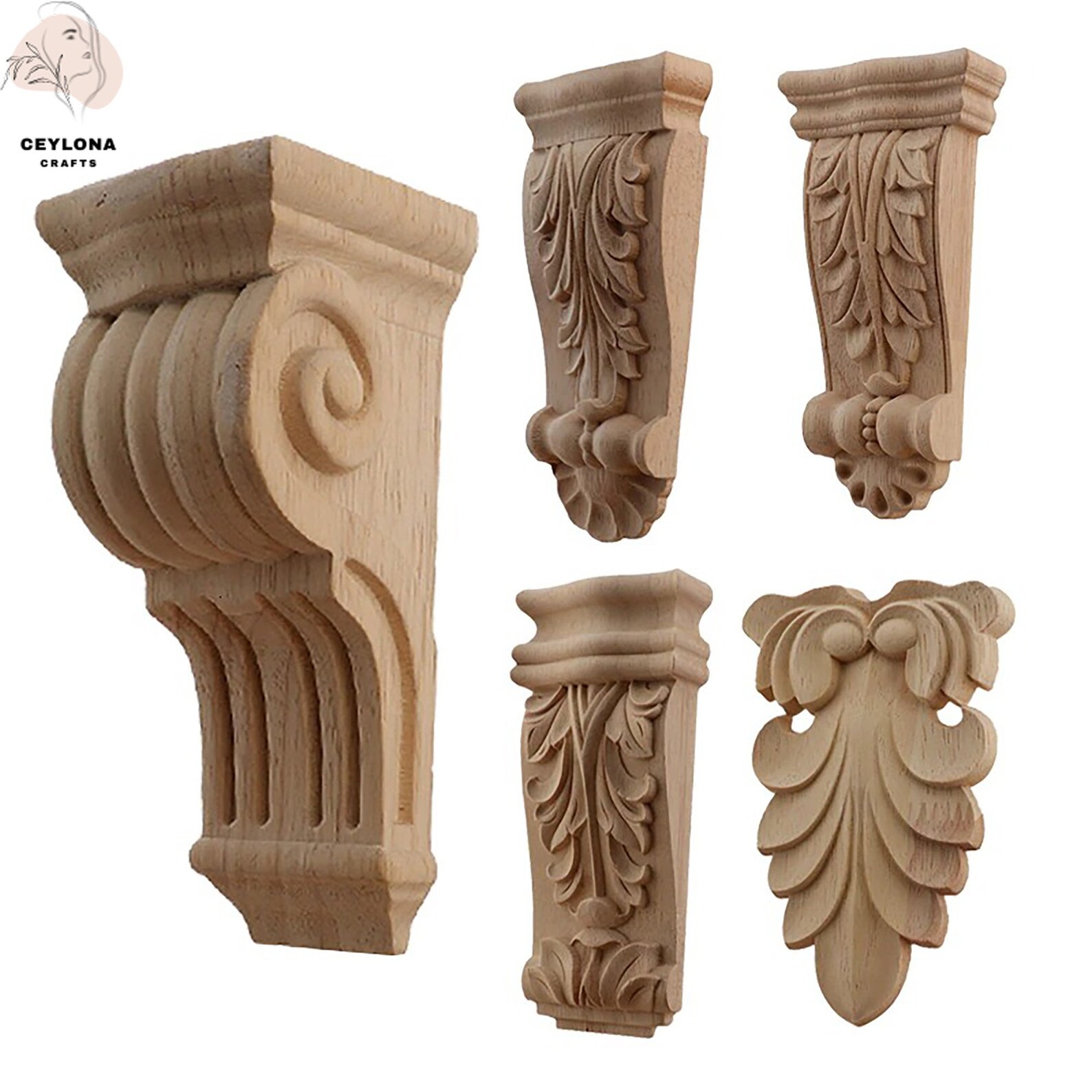 Solid Wood Carved Furniture Foot Legs TV Seat Etsy