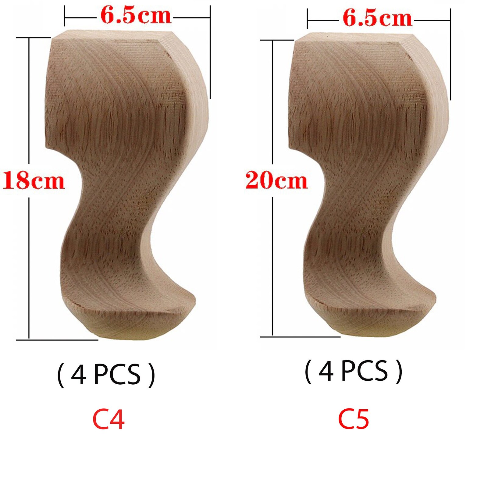 Solid Wood Carved Furniture Foot Legs TV Seat Etsy