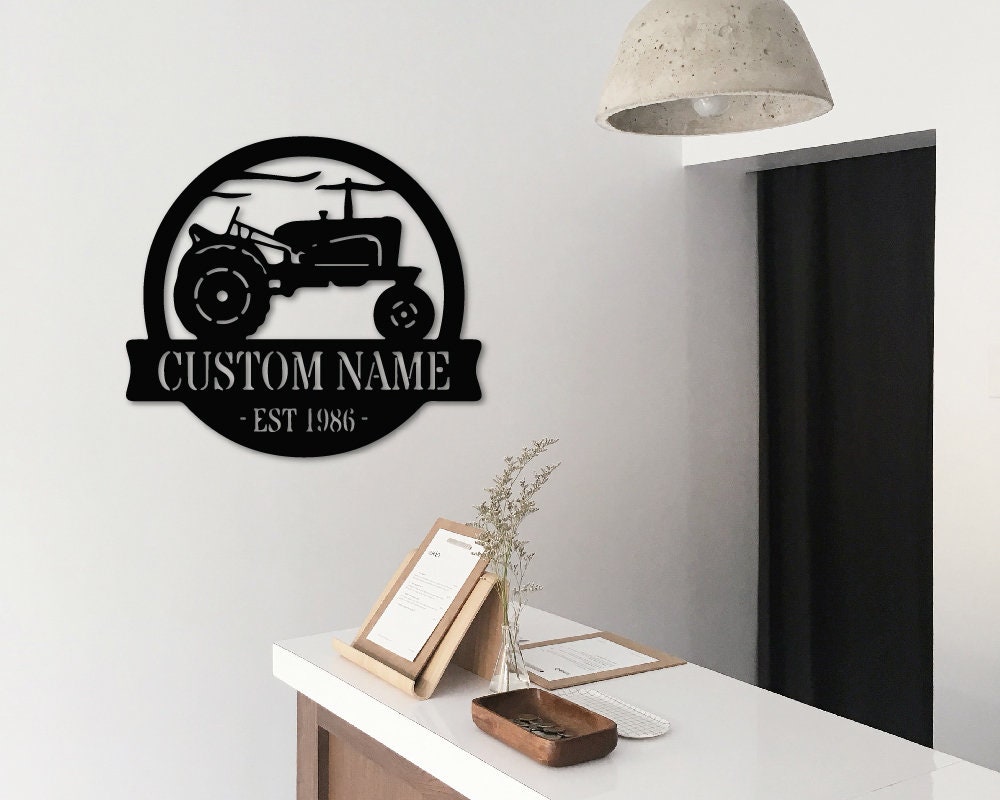 Old Tractor Metal Sign 4 Wheel Tractor Sign Rustic Home Etsy