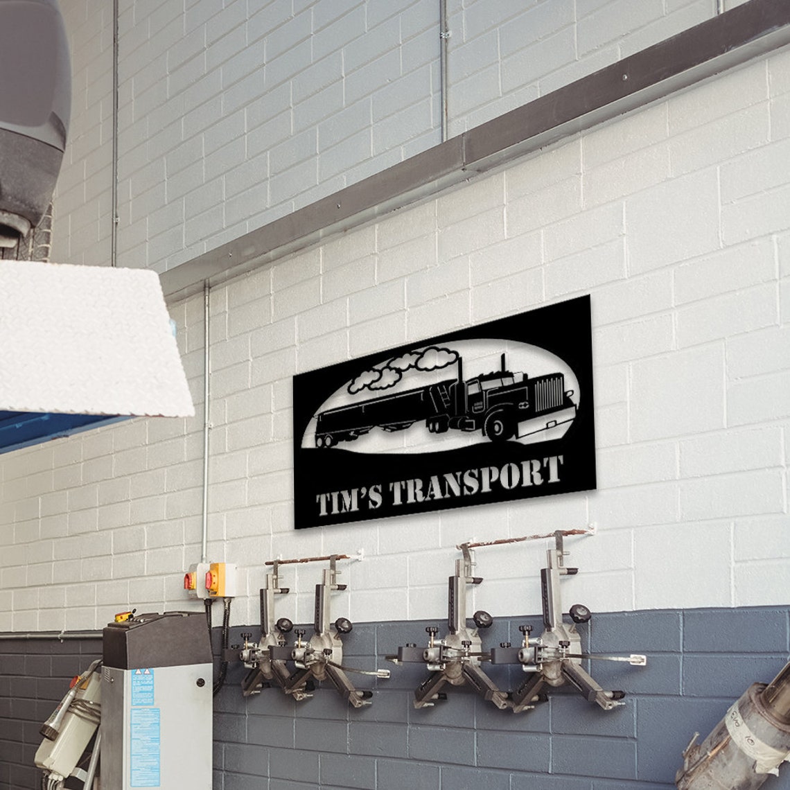 Personalized Side Dump Truck Sign Transport Company Sign Etsy