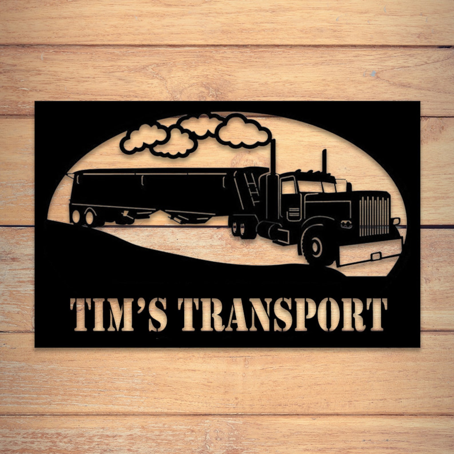 Personalized Side Dump Truck Sign Transport Company Sign Etsy