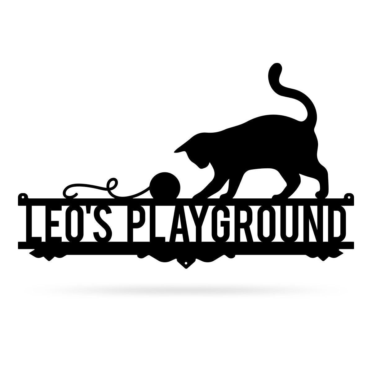 Cat Address Metal Sign Address Monogram Outdoor home Etsy