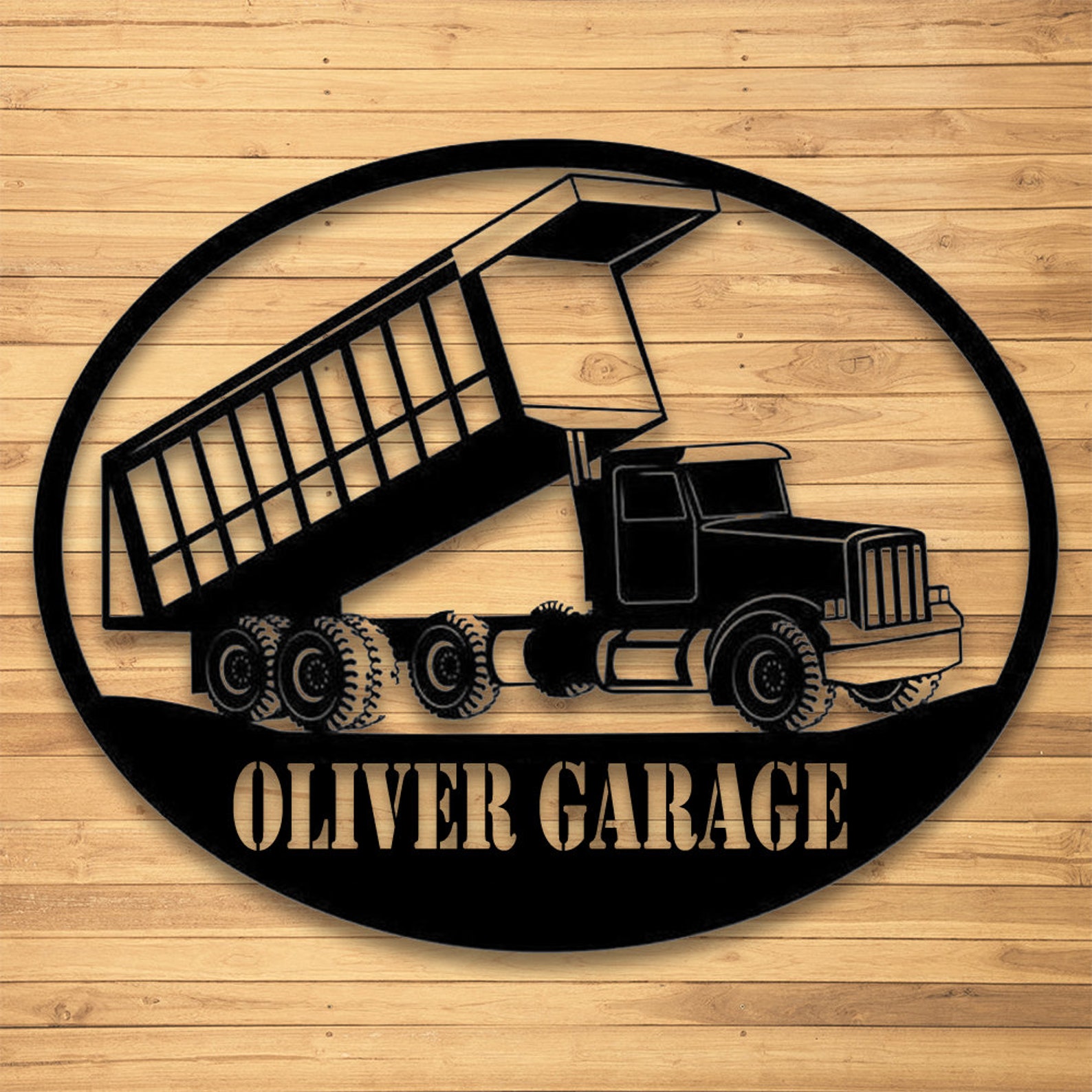 Dump Truck Metal Sign Eighteen Wheeler Metal Sign Custom Etsy