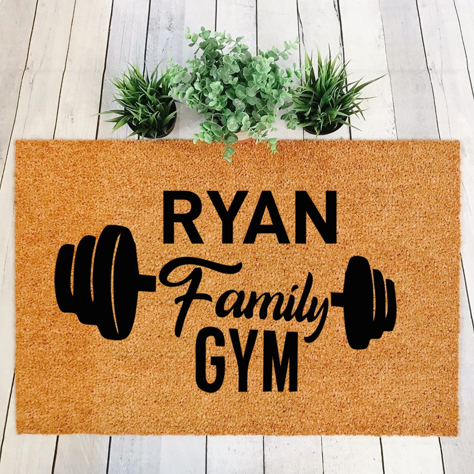 Gym Family Doormat Funny Decor Gym Mat Etsy