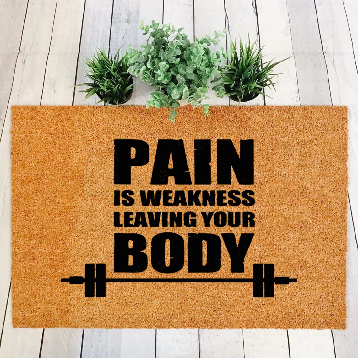 Fitness Decor Funny Doormat Gifts for Gym Trainer Front Etsy