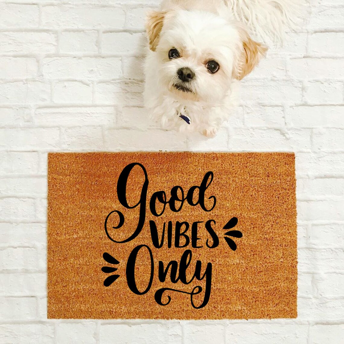 Good Vibes Only Doormat Funny Mat Cute Doormat Etsy