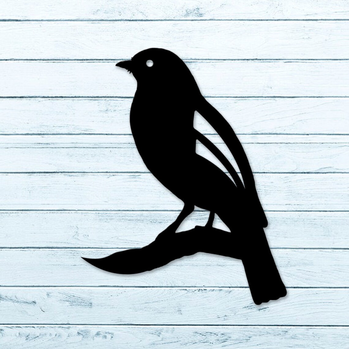 Black Bird Metal Wall Art Little Birds Sign Garden Décor Etsy