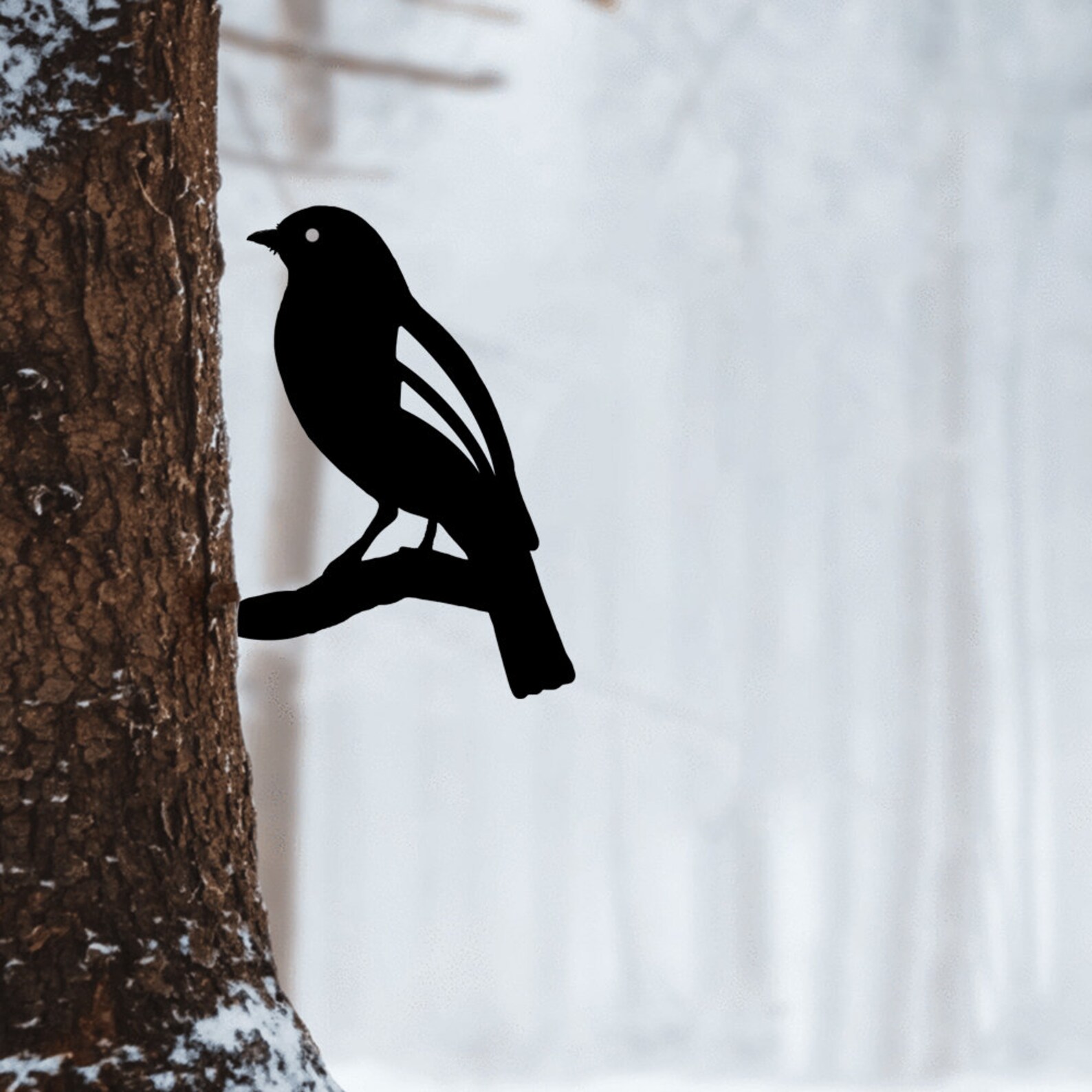 Black Bird Metal Wall Art Little Birds Sign Garden Décor Etsy