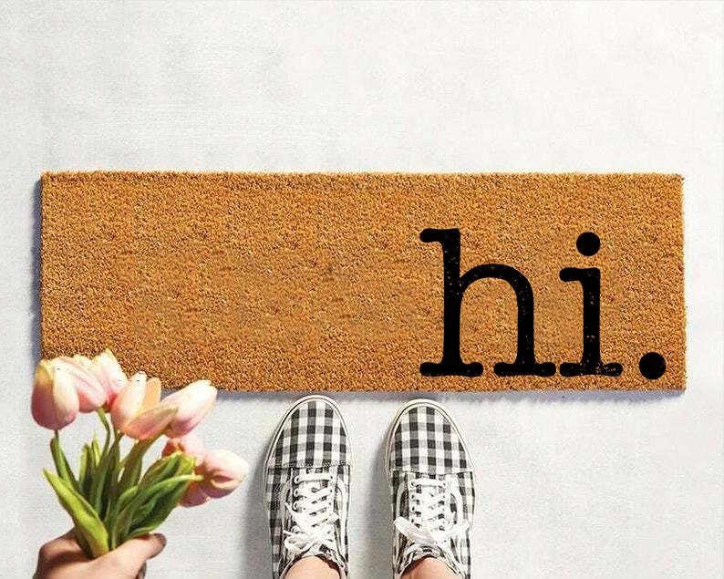 Hi Doormat Mini Playhouse Doormat Funny Mat Etsy