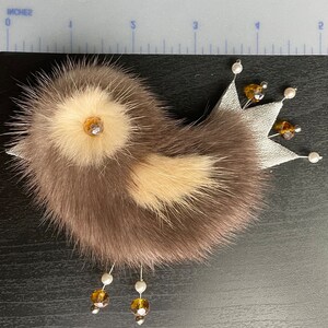 A Rare Bird - Hand Dyed Fringe and Leather Feathered Clamps