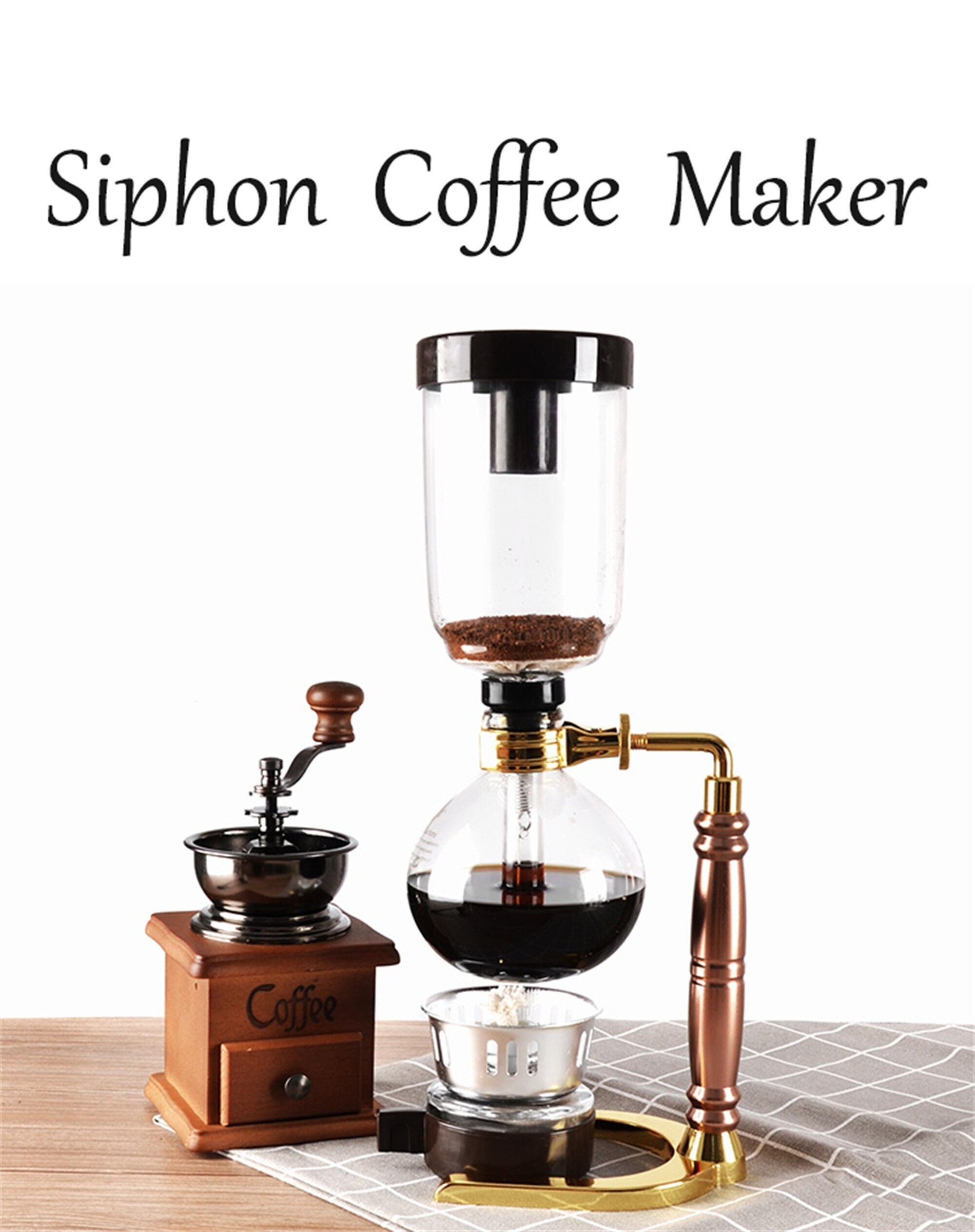 Cafetera sifón Tetera Cafetera al vacío Máquina de vidrio | Etsy España