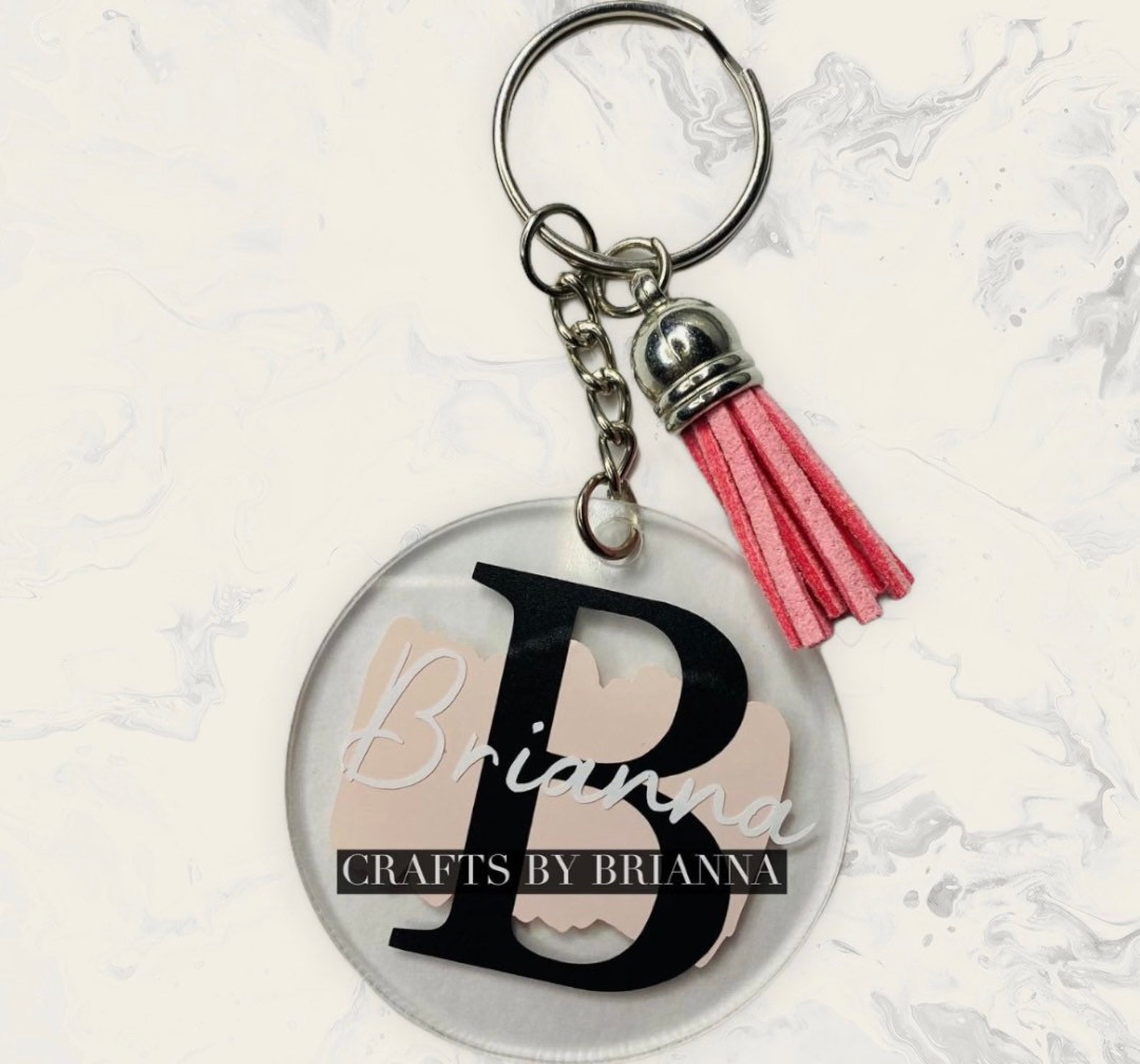 Acrylic Keychain Personalized Etsy