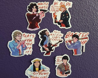 Stranger Pack - Blutige Sticker