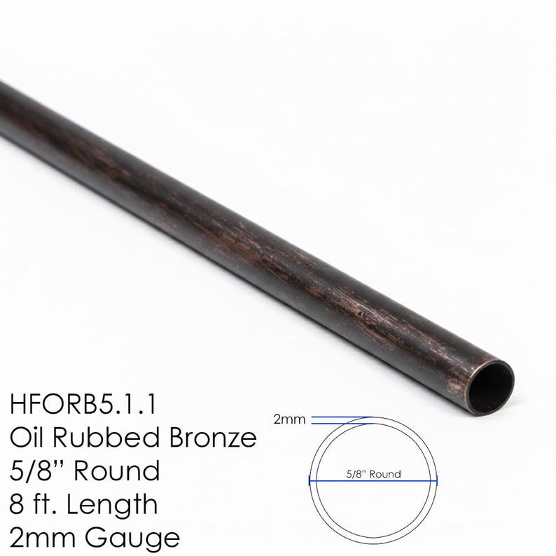 3 Pack - Horizontal Bar Balusters for Stair Remodel - 5/8" Round x 5 ft. or 8 ft. - Various Finish Options 3 x HFORB5.1.1