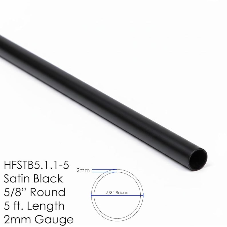 3 Pack - Horizontal Bar Balusters for Stair Remodel - 5/8" Round x 5 ft. or 8 ft. - Various Finish Options 3 x HFSTB5.1.1-5