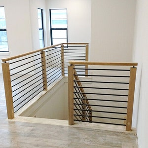 3 Pack - Horizontal Bar Balusters for Stair Remodel - 5/8" Round x 5 ft. or 8 ft. - Various Finish Options image 3