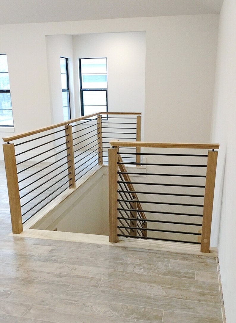 3 Pack - Horizontal Bar Balusters for Stair Remodel - 5/8" Round x 5 ft. or 8 ft. - Various Finish Options image 3