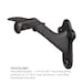 17.4001 1040 Newel Mount Handrail Bracket - StepUP Stair Parts