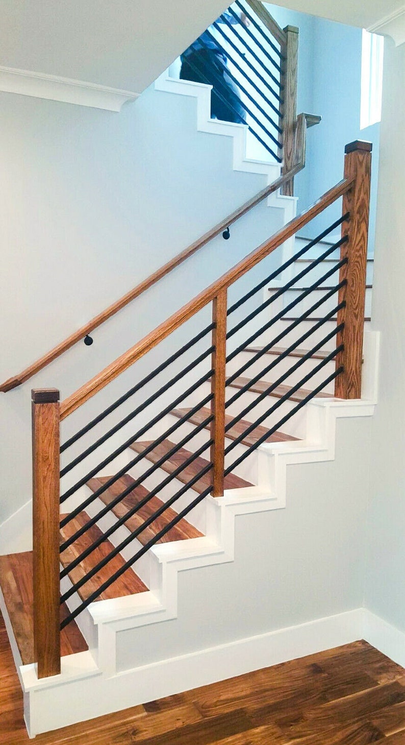 3 Pack - Horizontal Bar Balusters for Stair Remodel - 5/8" Round x 5 ft. or 8 ft. - Various Finish Options image 4
