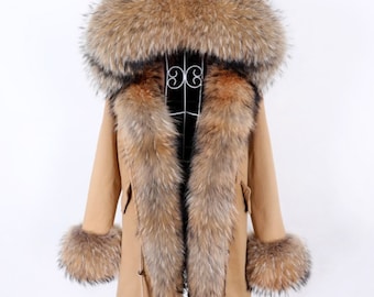 real fur hooded coats