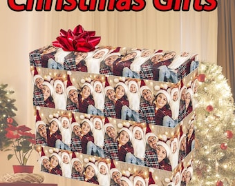 Custom Photo Wrapping Paper: Personalized Family Picture Gift Wrap
