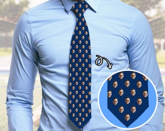 Personalized Photo Neck Ties, Custom Photo Ties, Custom Bow Ties with Dad Baby Faces, Dad Baby Faces on a Tie, Tie Gift for Dad