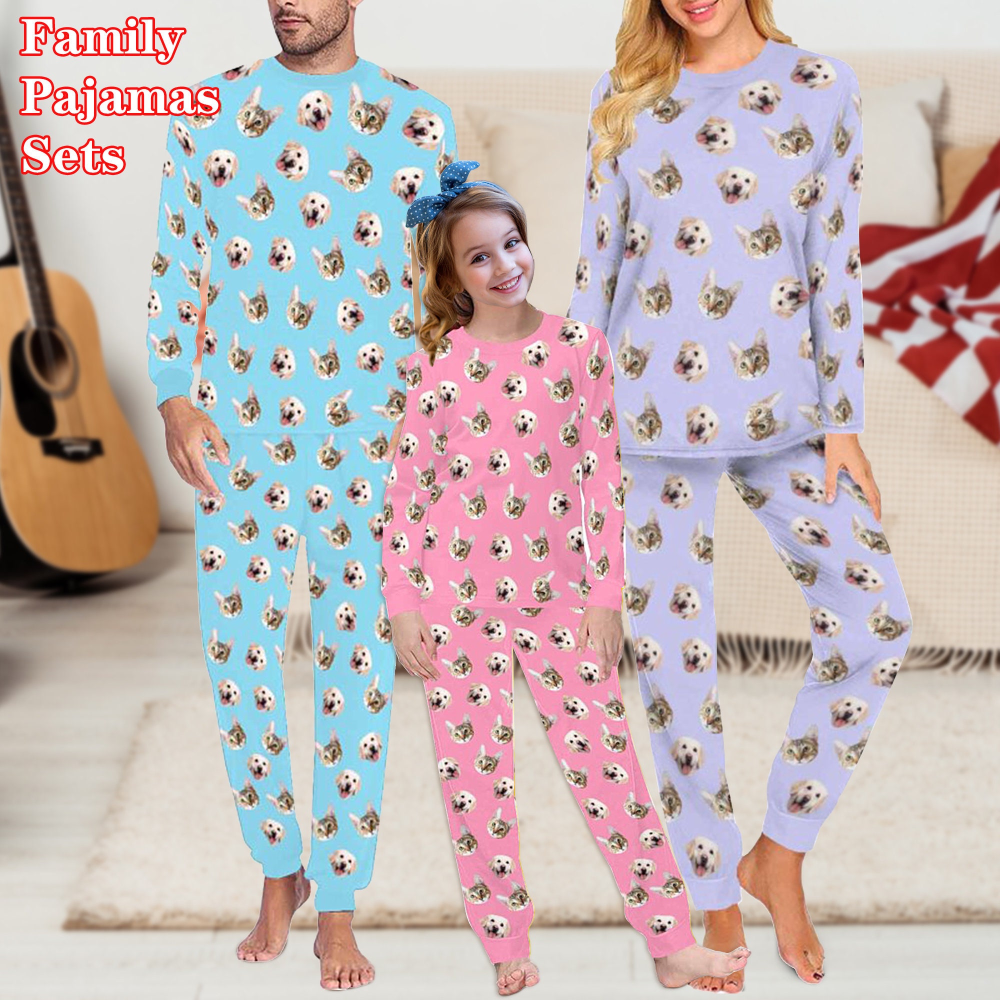 Super Soft Thick Pajamas Set With Hood Warm Cozy Fleece Adults