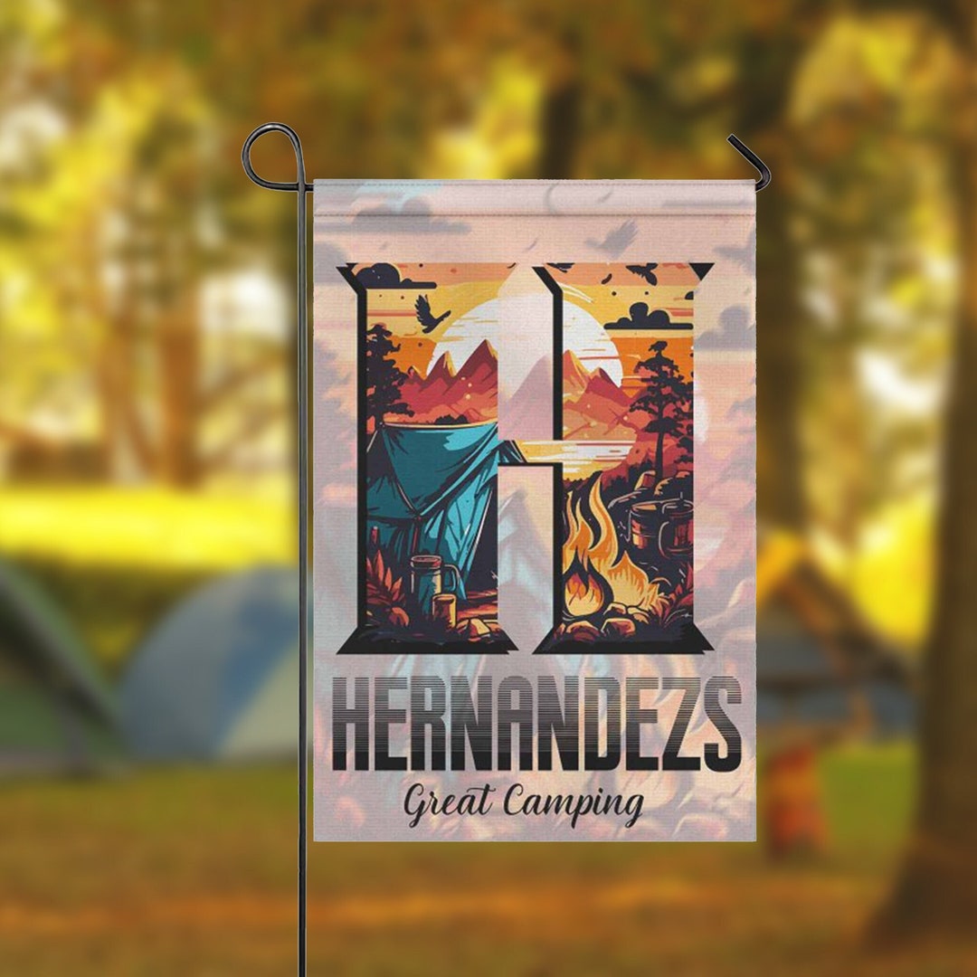 custom-name-camper-garden-flag-personalized-camping-lover-etsy