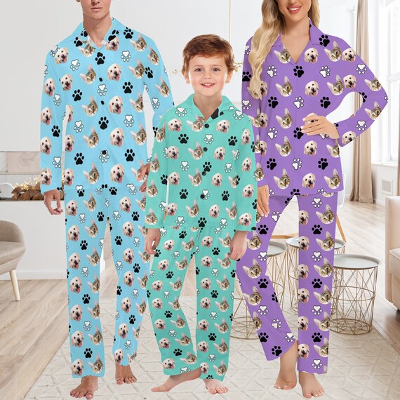 Custom Pet Face Pajamas custom Pajamas for Family personalized