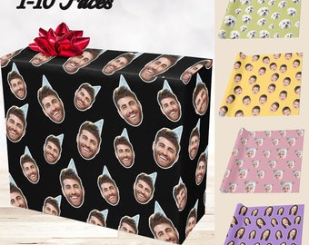 Custom Face Gift Wrap,Funny Face Gift Wrap,Personalised Wrapping Paper,Personalised Face Paper Gift,Party Paper,Birthday Wrapping Paper Gift