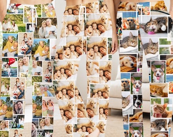 1-10 Photo Collage Pajama Pants,Custom Photo Pajamas,Personalized Trousers for Family, Anniversary/Christmas Gifts