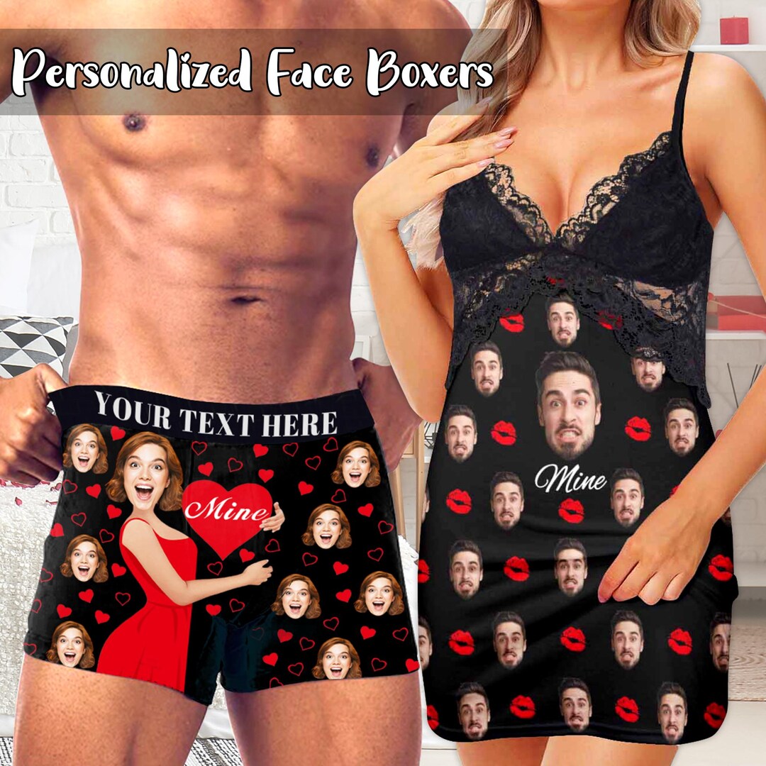 Custom Briefs Custom Photo Underwear: Personalized Boxer Briefs or Lace Pajamas - Etsy