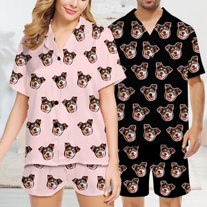 Custom Pajamas.Family Pajamas Set,Women Short Sleeve Pajama,Couple pajamas set,Custom Pajamas with Photo,Personalized Pajamas,ChristmasGifts