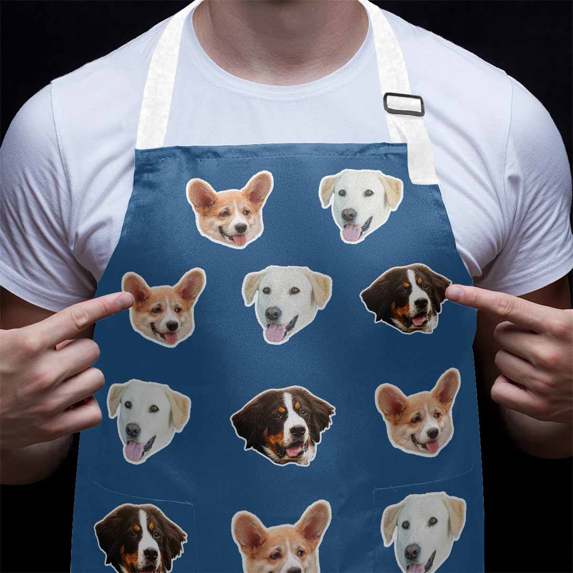 Custom Pet Face Apron Customize Photo Apron Personalized Etsy