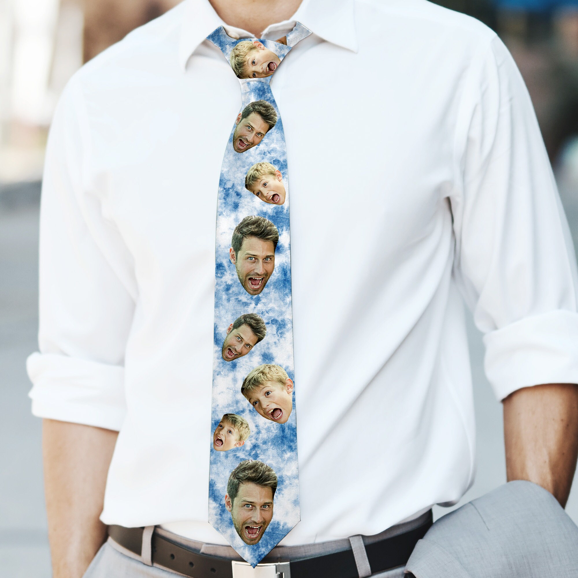 personalized picture tie