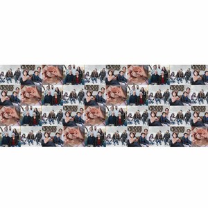 K&ouml;nnte beinhalten: Eine Collage aus 36 Fotos, die eine Familie in verschiedenen Posen zeigen, einige l&auml;cheln, einige schauen in die Kamera und einige bilden mit ihren H&auml;nden ein Herz. Die Fotos sind in einem Raster angeordnet und haben einen wei&szlig;en Hintergrund.
