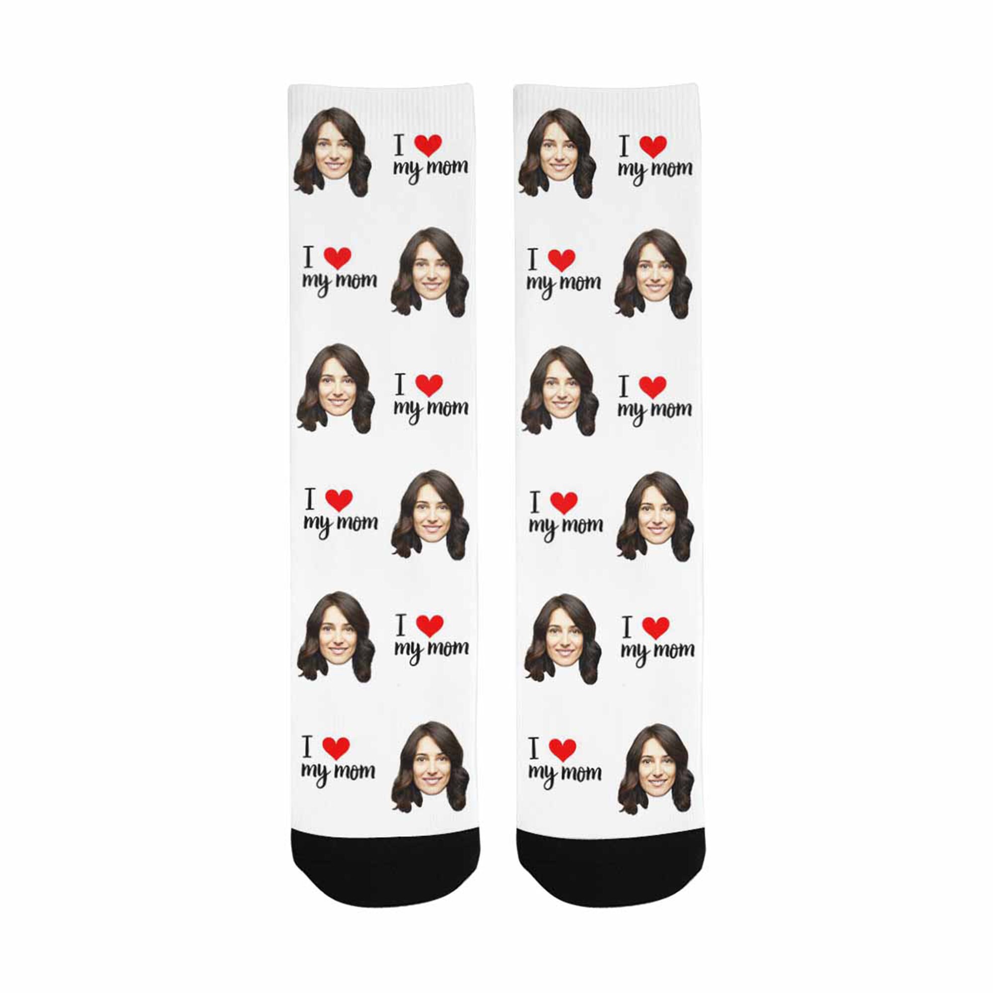 Custom Mothers Day SocksLavender I Love My Mom SocksLove Etsy