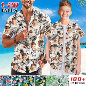 Custom Football/Baseball/Soccer hawaiian shirt,Personalized Hawaii Floral Shirt for Sport Team, Footbal Tropical Jersey
