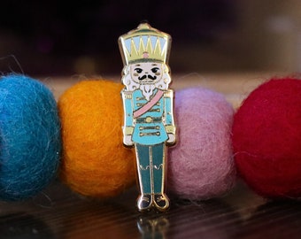 Cute Nutcracker Hard Enamel Pin | Ballet Christmas Gift