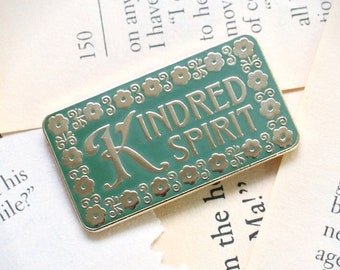 Kindred Spirit Hard Enamel Pin | Anne of Green Gables Inspired Gift