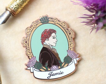 Outlander Hard Enamel Pin | Jamie | Droughtlander Gift | Bookish Enamel Pin | Book Lover Gift | Je Suis Prest