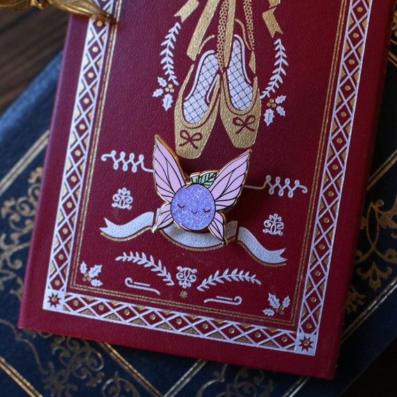 Sugar Plum Fairy Glitter Hard Enamel Pin | Nutcracker Ballet Christmas Gift