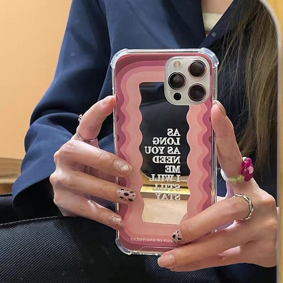 Pink Makeup Mirror Phone Case Iphone 13 13 Pro 13pro Max Etsy