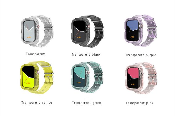 Cinturino apple watch trasparente multicolore per 41mm 45mm | Etsy Italia