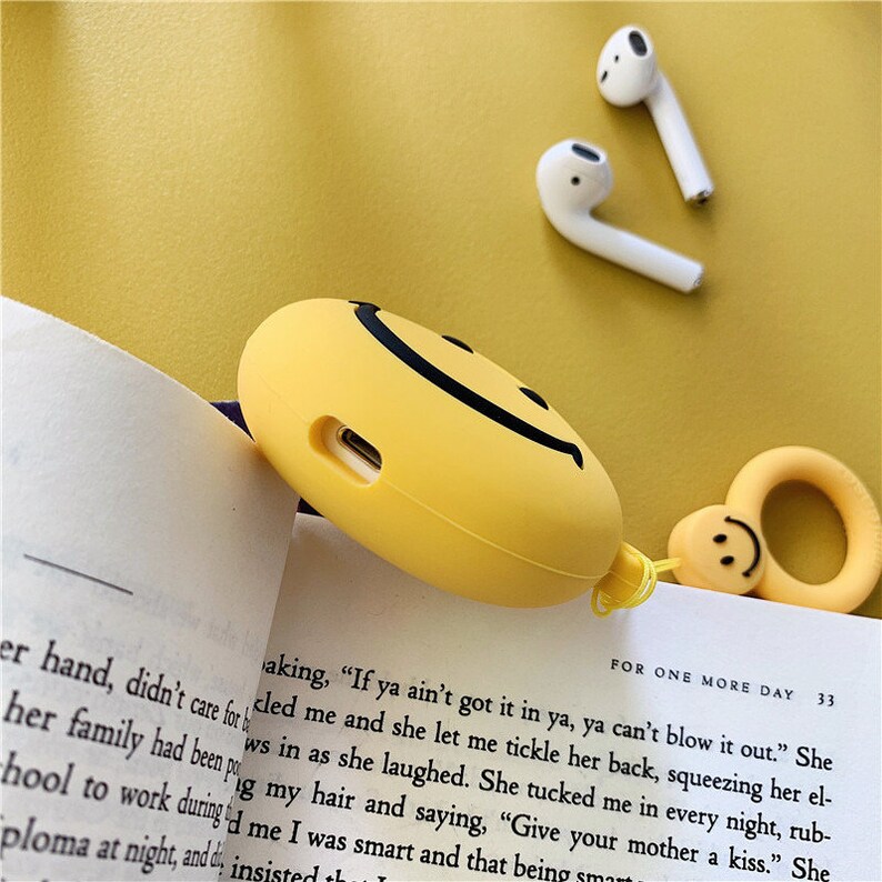 Airpods 12 case Keychain Funny AirPods cover Smiley Man AirPods pro Case AirPods Case Cute Apple Airpods pro Case Soft AirPod pro case
