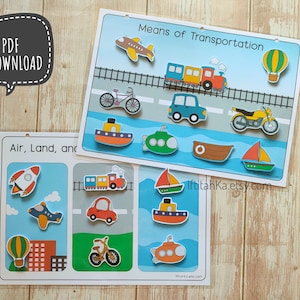 PDF: Transportation Shadow Busy Page, Air, Land, and Water Transportation Busy Page
