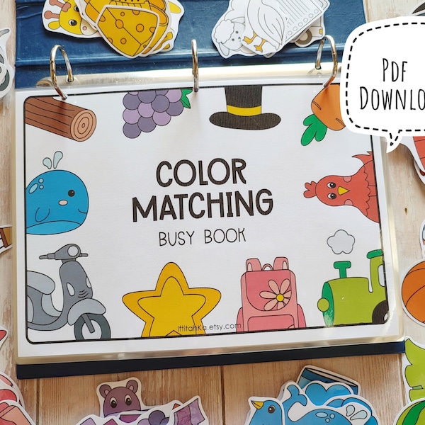 PDF Download: Color Matching Busy Book by IftitahKa
