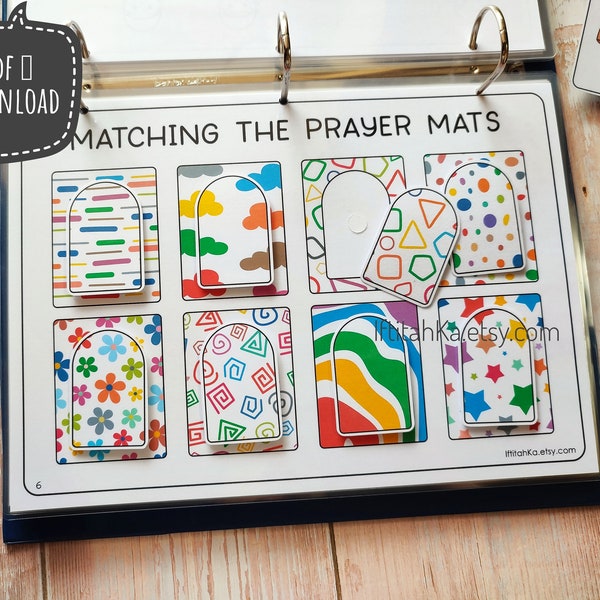 PDF: Matching Prayer Mat  Worksheet, Matching Pattern Busy Book