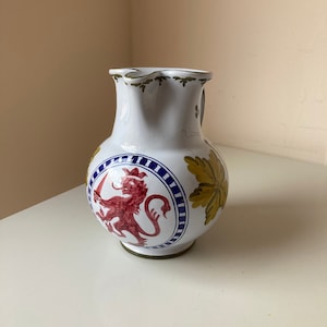CACF Faenza Painted Ceramic Italian Majolica Pitcher