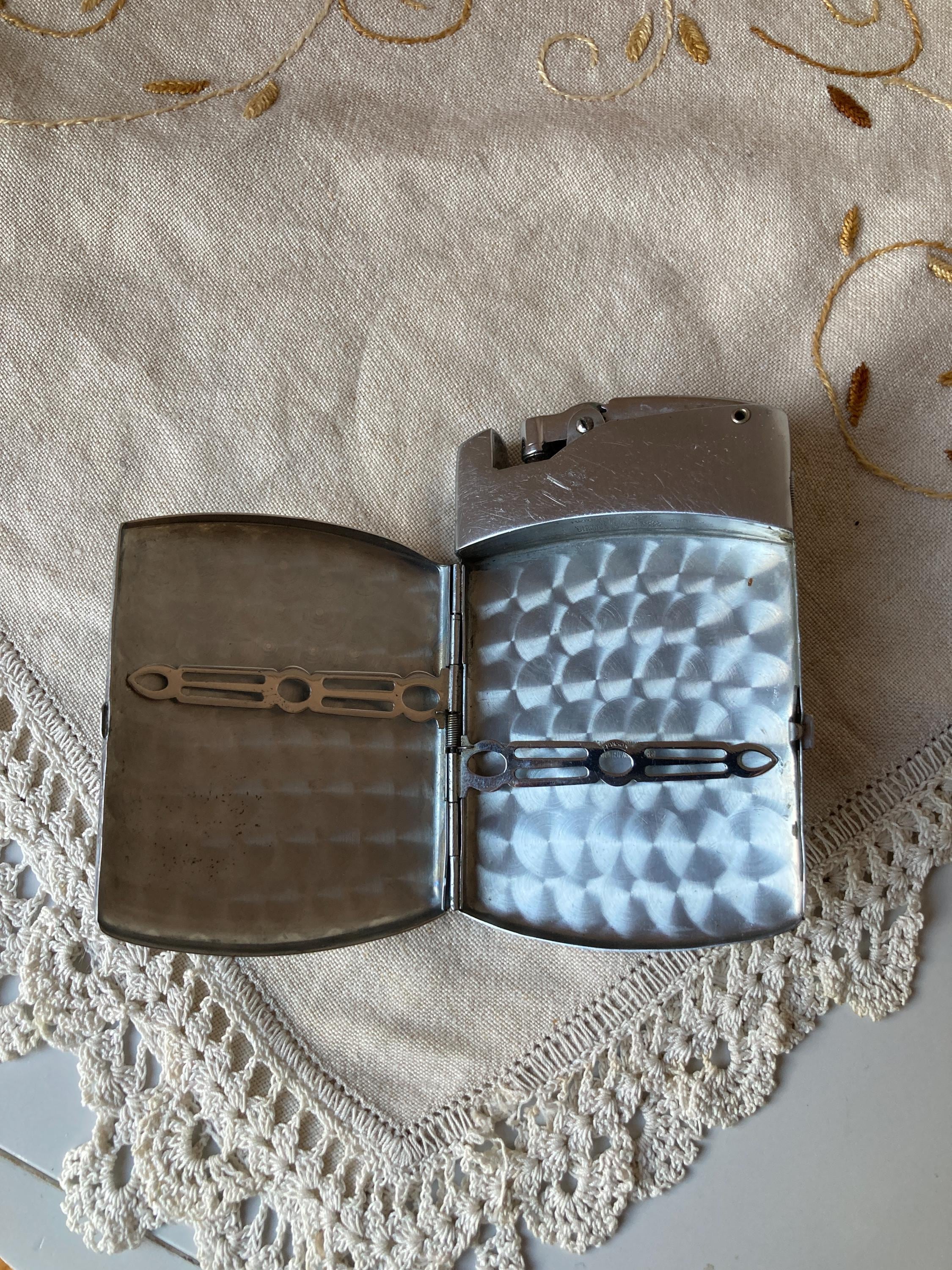 Antique Ronson Lyta Case Tuxedo Cigarette Case Lighter
